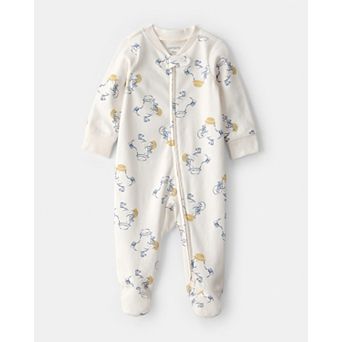 Baby Carter's Duck 2-Way Zip Cotton Sleep & Play Pajamas