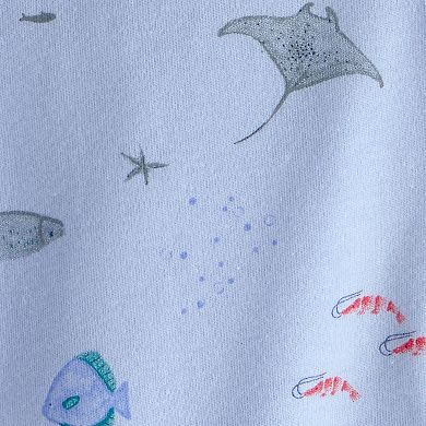 Baby Boy Carter's Sea Animals 2-Way Zip Cotton Sleep & Play Pajamas