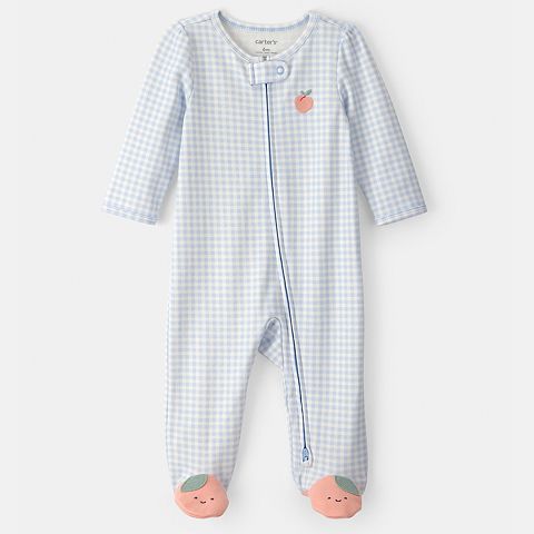Girl Baby Girl Carter's 2-Way Zip Cotton Sleep & Play Pajamas