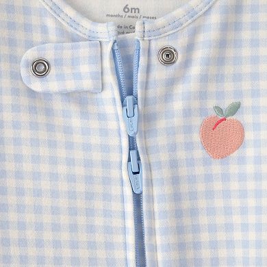 Baby Girl Carter's 2-Way Zip Cotton Sleep & Play Pajamas