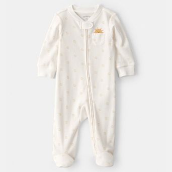 Baby Carter's 2-Way Zip Sleep & Play Pajamas with Sun Design