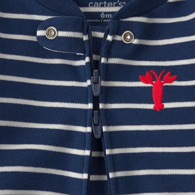Baby Boy Carter's Lobster 2-Way Zip Cotton Sleep & Play Pajamas