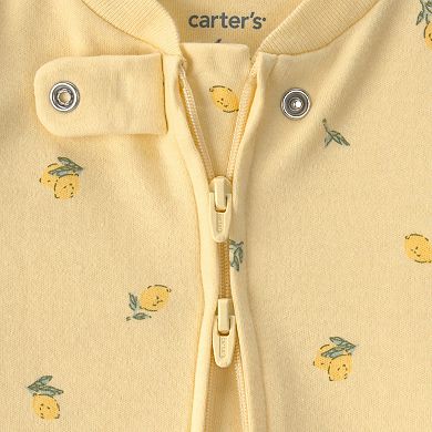 Baby Girl Carter's 2-Way Zip Cotton Sleep & Play Pajamas