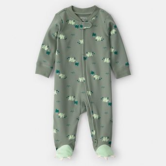 Baby Boy Carter's Dinosaur 2-Way Zip Cotton Sleep & Play Pajamas