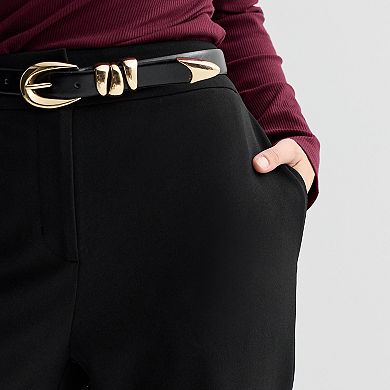 Women's Nine West Elastic Waist Wide Leg Pants