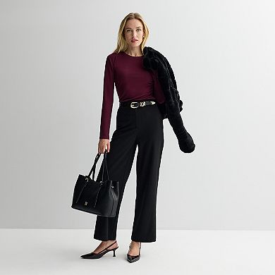 Women's Nine West Elastic Waist Wide Leg Pants