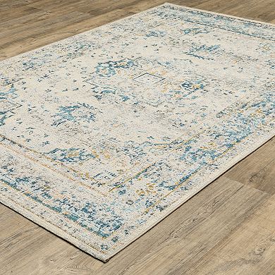 StyleHaven Negril Vintage Center Medallion Area Rug