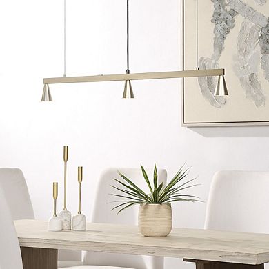 Renwil Linea 42 Wide 3-Light Chandelier, Champagne