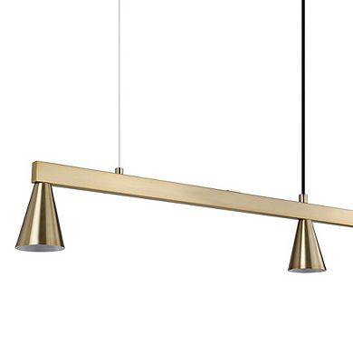 Renwil Linea 42 Wide 3-Light Chandelier, Champagne