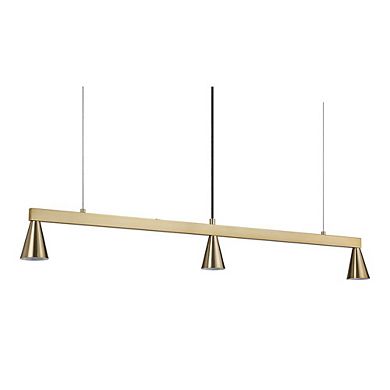 Renwil Linea 42 Wide 3-Light Chandelier, Champagne
