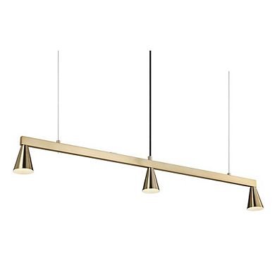 Renwil Linea 42 Wide 3-Light Chandelier, Champagne