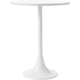 Renwil Alina MATTE WHITE SIDE TABLE