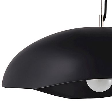 Renwil Filomena 22 Wide 1-Light Chandelier, Matte Black
