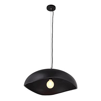 Renwil Filomena 22 Wide 1-Light Chandelier, Matte Black
