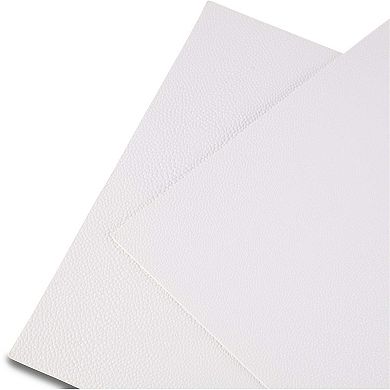 Dainty Home Lucerne Reversible Premium Faux Patent Leather 12" x 18" Rectangular Placemats Set of 4