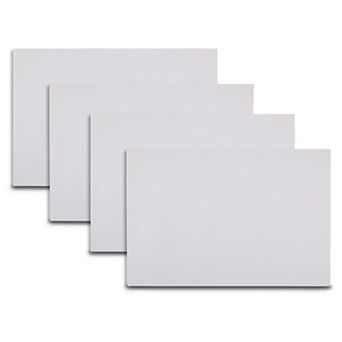 Dainty Home Lucerne Reversible Premium Faux Patent Leather 12" x 18" Rectangular Placemats Set of 4