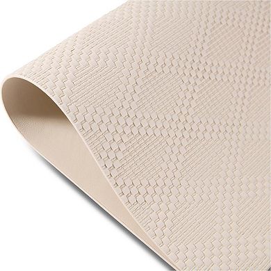 Dainty Home Basel Reversible Premium Faux Leather 12" x 18" Rectangular Placemats Set of 4