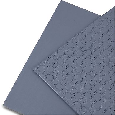 Dainty Home Stratham Reversible Premium Faux Leather 12" x 18" Rectangular Placemats Set of 4