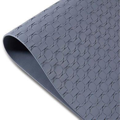 Dainty Home Stratham Reversible Premium Faux Leather 12" x 18" Rectangular Placemats Set of 4