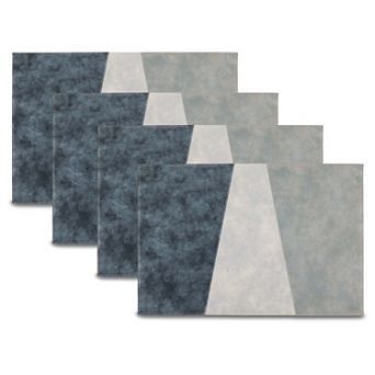 Dainty Home Milano Reversible Premium Faux Leather 12" x 18" Rectangular Placemats Set of 4