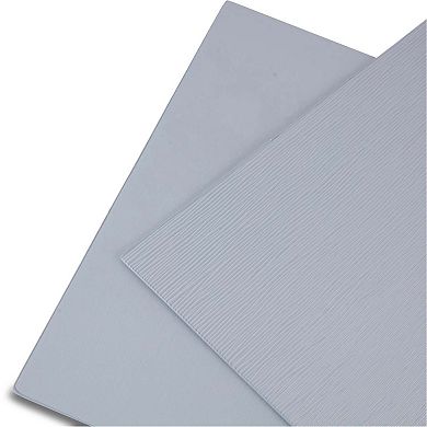 Dainty Home Basel Reversible Premium Faux Leather 12" x 18" Rectangular Placemats Set of 4