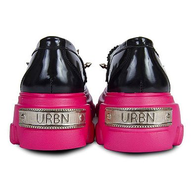 Women's Glam Loafer Leather Shoes By URBNKICKS