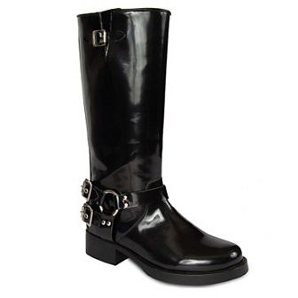 Women's Tall Biker Distressed Boots By URBNKICKS