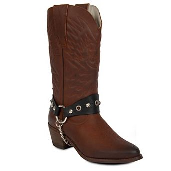 Women's Cowboy Leather Boots By URBNKICKS