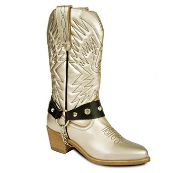 Women's Cowboy Leather Boots By URBNKICKS