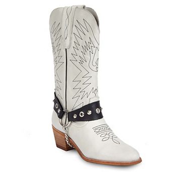 Women's Cowboy Leather Boots By URBNKICKS