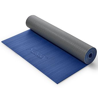 Sunny Health & Fitness Anti-Slip Dual Color Exercise Yoga Mat