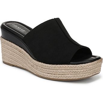 LifeStride Haute Women's Wedge Slip-On Espadrille Sandals