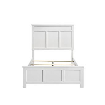 New Classic Furniture Furniture Andover Traditional Twin Size Wood Bed in White