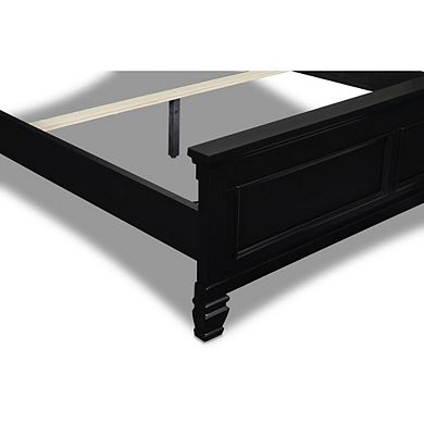 New Classic Furniture Furniture Tamarack Contemporary Solid Wood 4/6 Full Bed in Black