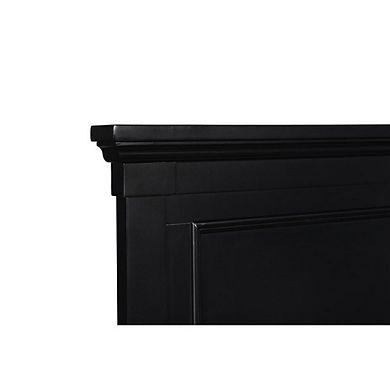 New Classic Furniture Furniture Tamarack Contemporary Solid Wood 4/6 Full Bed in Black