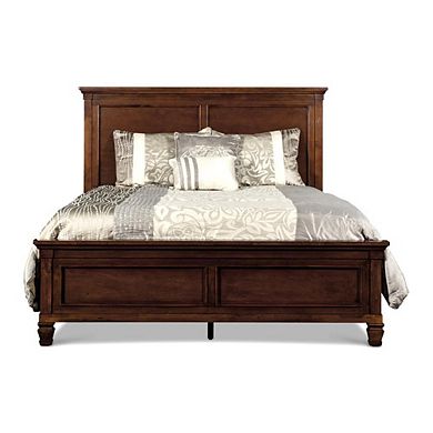 New Classic Furniture Furniture Tamarack Contemporary Solid Wood 4/6 Full Bed in Cherry