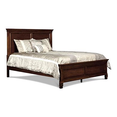 New Classic Furniture Furniture Tamarack Contemporary Solid Wood 4/6 Full Bed in Cherry