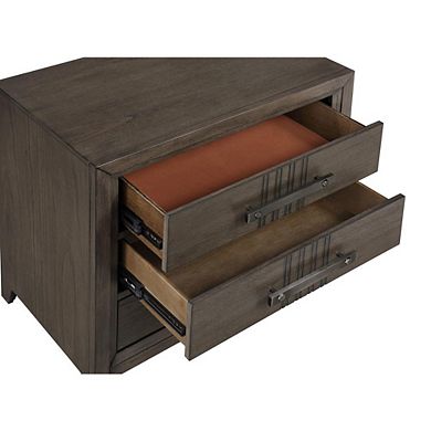 New Classic Furniture Landon Nightstand-Walnut