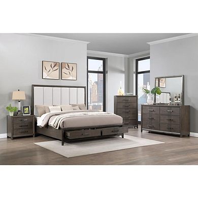 New Classic Furniture Landon Nightstand-Walnut