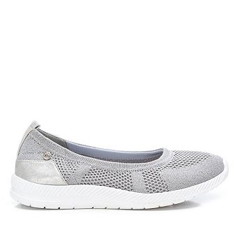 Women's Ballet Flats By XTI, Silver 14121803