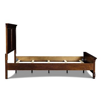 New Classic Furniture Furniture Tamarack 5/0 Solid Wood Queen Bed in Burnished Cherry