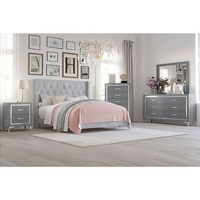New Classic Furniture Huxley Nightstand-Gray