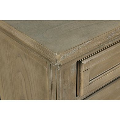 New Classic Furniture Furniture Allegra 3-Drawer Wood Nightstand in Pewter