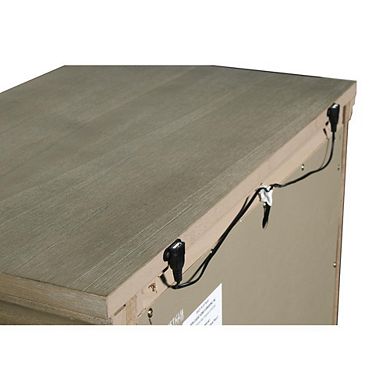 New Classic Furniture Furniture Allegra 3-Drawer Wood Nightstand in Pewter