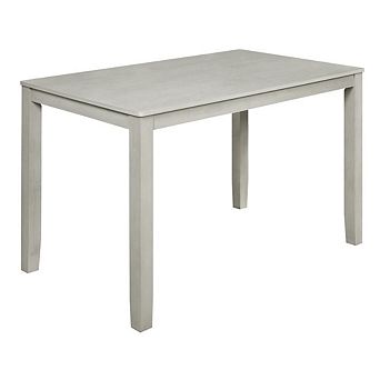 New Classic Furniture Furniture Pascal 59 Wood Rectangle Counter Table in Driftwood