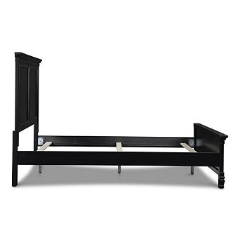 New Classic Furniture Furniture Tamarack 3/3 Solid Wood Twin Bed in Black