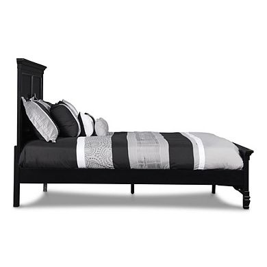 New Classic Furniture Furniture Tamarack 3/3 Solid Wood Twin Bed in Black