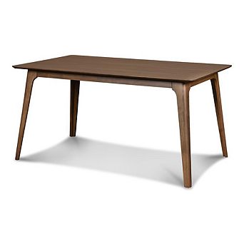 New Classic Furniture Furniture Oscar 59 Solid Wood Retangular Dining Table in Walnut