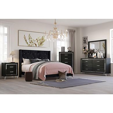 New Classic Furniture Huxley Nightstand-Black
