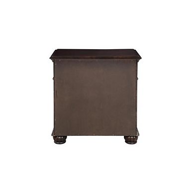 New Classic Furniture Furniture Maximus Solid Wood 3-Drawer Nightstand in Madeira